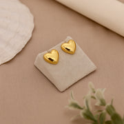 Anti-Tarnish Gold Tone Earrings - Lovely Hearts